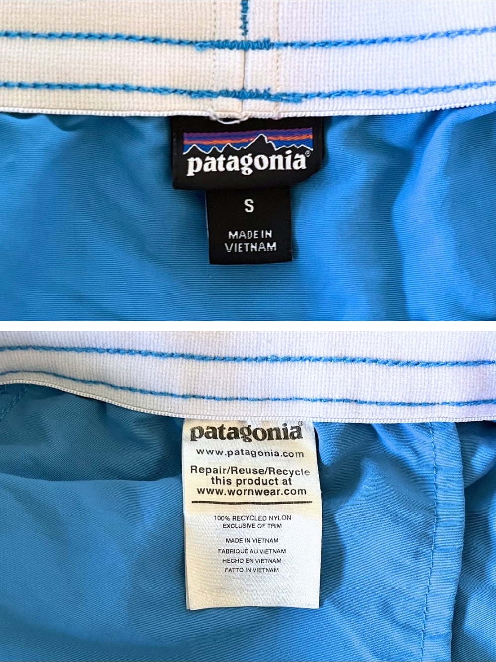 Patagonia | Women's Baggies™ Shorts - 5" Shore Blue Hiking Running Outdoor - Picture 7 of 7